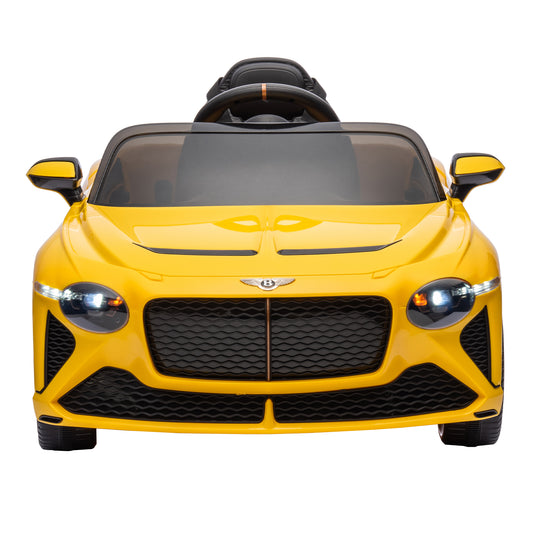 WUBEN 12v Kids Ride on Car with 2.4G Remote Control Licensed Bentley Mulsanne Battery Powered Electric Vehicle for Boys Girls