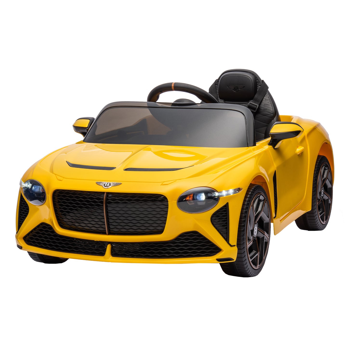 WUBEN 12v Kids Ride on Car with 2.4G Remote Control Licensed Bentley Mulsanne Battery Powered Electric Vehicle for Boys Girls