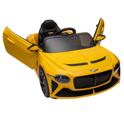 WUBEN 12v Kids Ride on Car with 2.4G Remote Control Licensed Bentley Mulsanne Battery Powered Electric Vehicle for Boys Girls