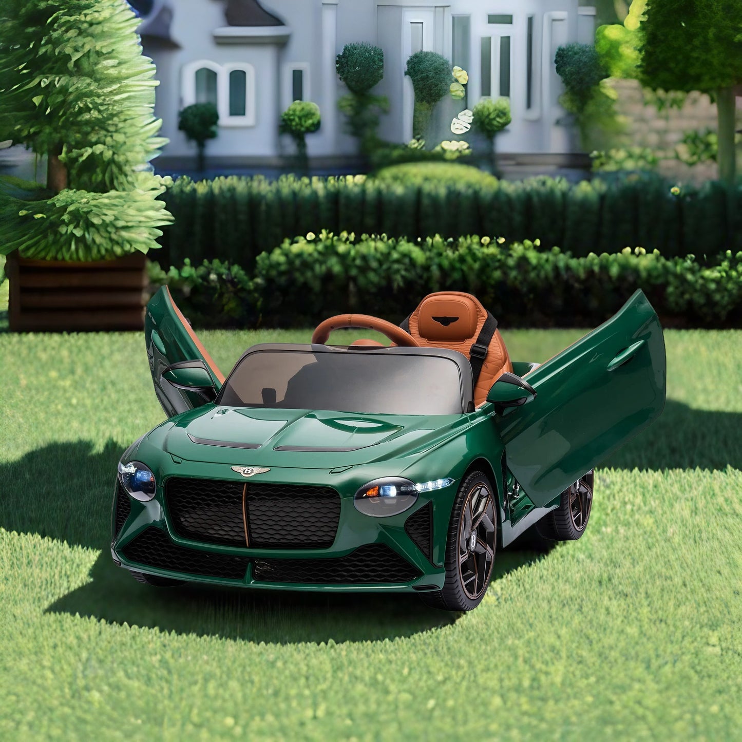 WUBEN 12v Ride on Car for Kids Licensed Bentley Mulsanne Battery Powered Electric Toy for Child with 2.4G Remote Control