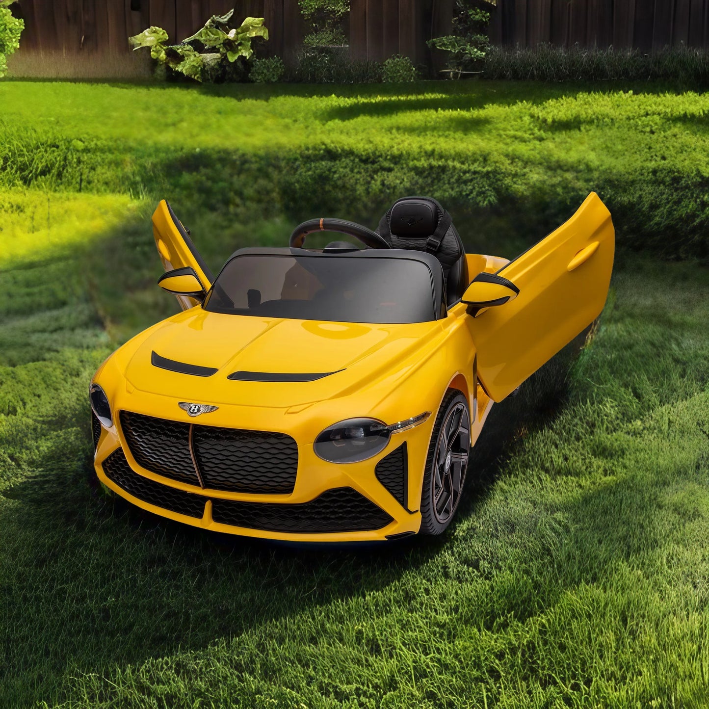 WUBEN 12v Kids Ride on Car with 2.4G Remote Control Licensed Bentley Mulsanne Battery Powered Electric Vehicle for Boys Girls