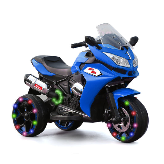WUBEN 12V Ride on Motorcycle Toys Motorcycle for Kids Battery Powered Dirt Bike for Child with Light Wheels
