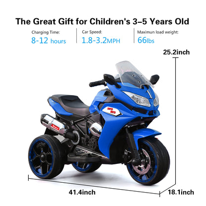 WUBEN 12V Ride on Motorcycle Toys Motorcycle for Kids Battery Powered Dirt Bike for Child with Light Wheels