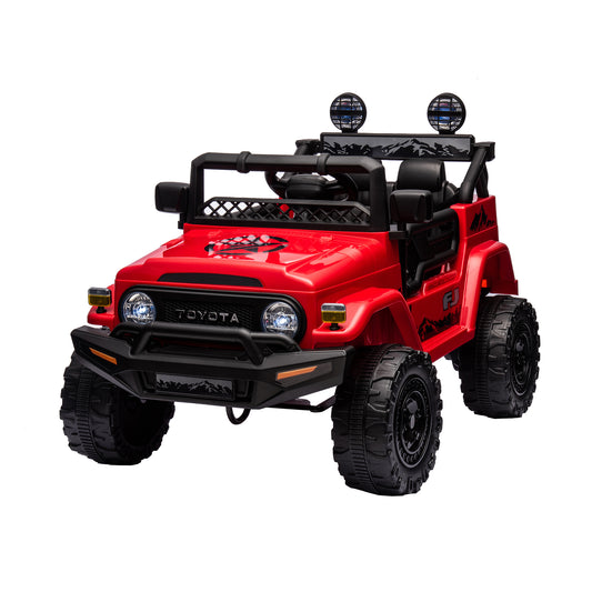 HNH Licensed Toyota FJ 12V Electric Car for Kids, Battery Powered Ride on Truck Car with Remote Control