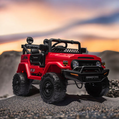 HNH Licensed Toyota FJ 12V Electric Car for Kids, Battery Powered Ride on Truck Car with Remote Control