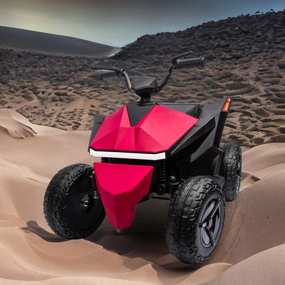 WUBEN 12V 4 Wheeler Quad Powered Ride on ATV for Kds with Dual-Drive System,Multi-Functional Touch Screen Integrated