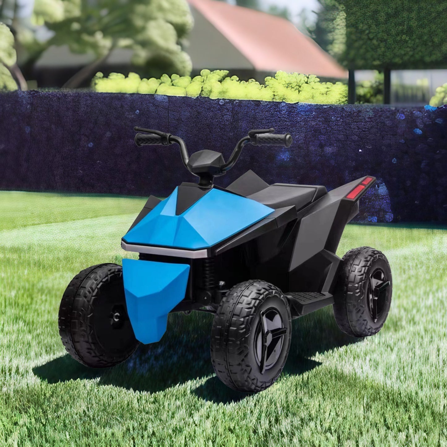 WUBEN 12V Ride on Toy, Kids ATV 4-Wheeler Quad Car for Child with Dual-Drive System