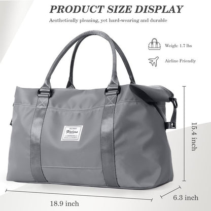 YOMYM Travel Duffel Bag Weekender Bags for Women Overnight Gym Carry On Tote Bag with Wet Pocket