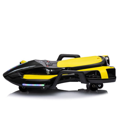 HNH 24V Ride on Toy for Big Kids, Ride on Drift Car with Helmet, Knee Pads,Elbow Pads,Tail light, Spray，6.9 Mph