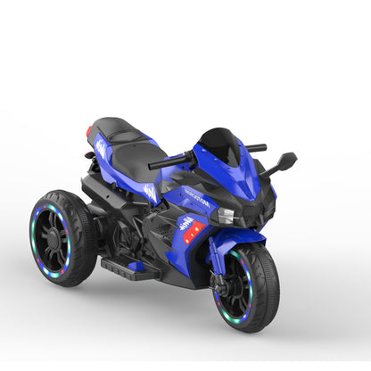 WUBEN Ride on Toys 12v Motorcycle for Kids, Battery Powered Ride on Motorcycle for Child with LED Lights Music
