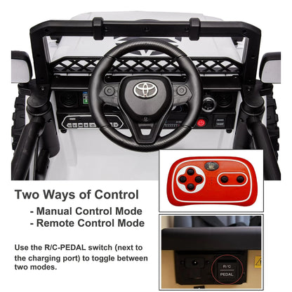 12V Toyota Ride on Car for Kids,Electric Kids Toys Truck with Remote Control,6-8 years old