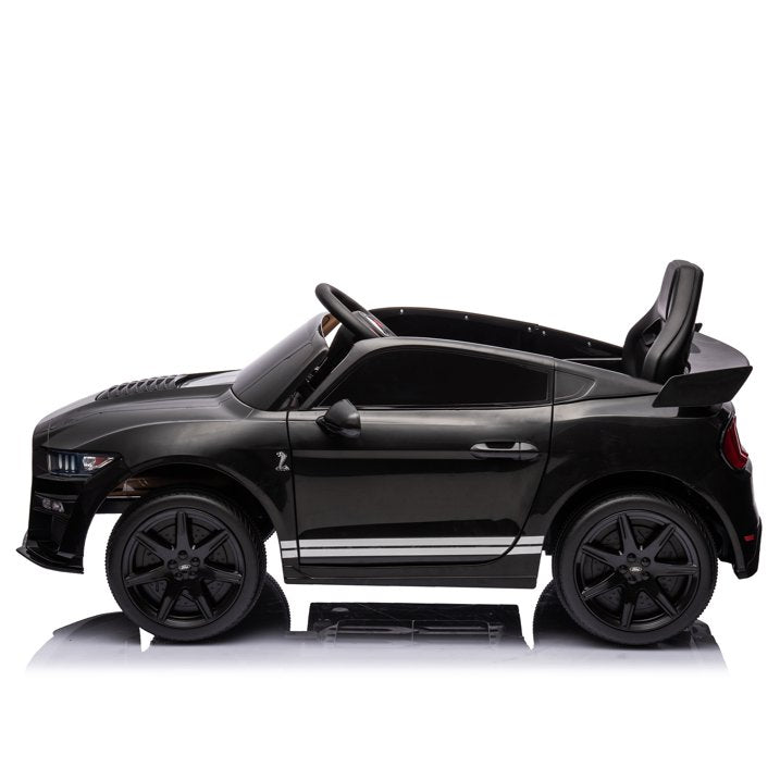 HNH 12V Electric Ride on Car for Kids - Licensed Ford Mustang Shelby GT500 12V 7AH Battery Powered Kids Car with Remote Control for Boys Girls Gift