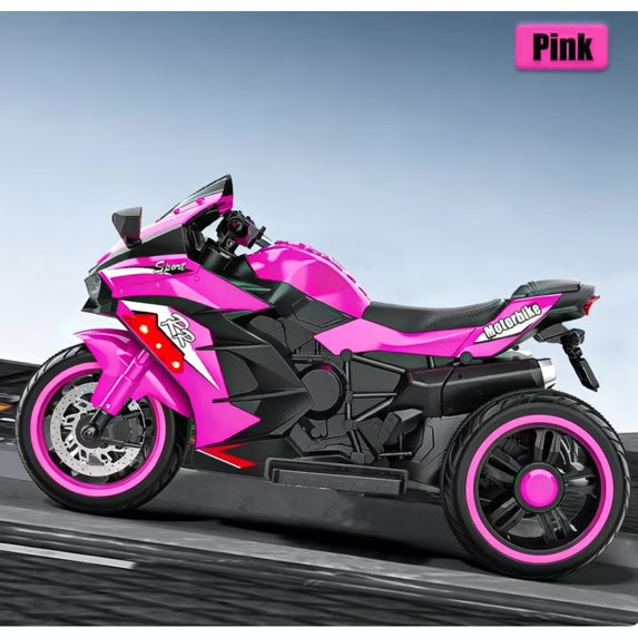HNH 12V Ride on Motorcycle with Remote Control for Children, Battery Powered Kids Motorcycle 4Mph, 100Lbs Max