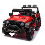 24V Ride on Large PickUp Truck Car for Kids,Ride On 4WD Toys with Remote Control,Red,3-8 years old