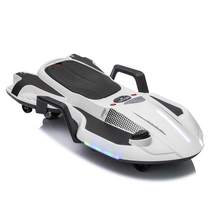 HNH 24V Ride on Toy for Big Kids, Ride on Drift Car with Helmet, Knee Pads,Elbow Pads,Tail light, Spray，6.9 Mph