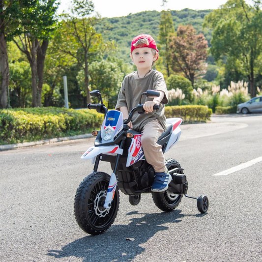 12V Aprilia Motorcycle for Kids,Electric Ride on Motorbike for Toddlers,RX125 Motorcycle Bike for 3+ Years Old