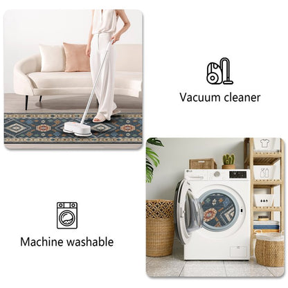 TECHVIDA Kitchen Rugs Sets 4 Piece with Runner Non Slip Kitchen Rugs and Mats Washable Kitchen Mats for Floor Thick Kitchen Floor Mat Carpet Runner Rugs for Hallway Laundry Holiday Decor