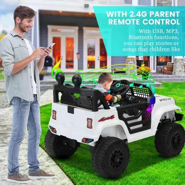 Spoway Ride on Truck Car for Kid,12v Kids Ride On Truck 2.4g W/Remote Control,Electric Car For Kids