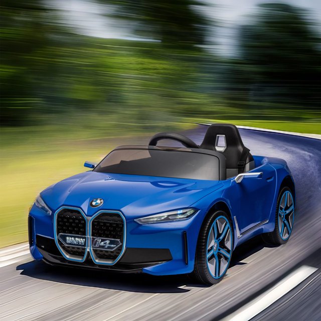WUBEN Licensed BMW 12v Kids Electric Powered Ride on Toy Car with Remote Control for Child Blue