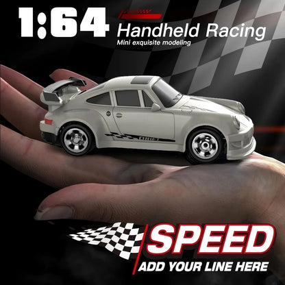 ZOGYMOZ 1:64 Scale Drift RC Car, 2.4GHz Mini 4WD High Speed Remote Control Cars,Toys for Boys, White