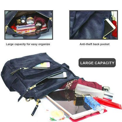 YOMYM Women's Fashion Backpack Purses Multipurpose Design Handbags and Shoulder Bag Leather Women Backpack School Bag