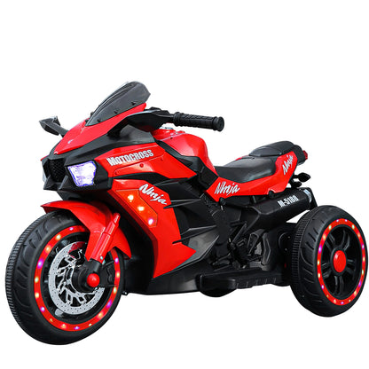 WUBEN 12V Motorcycle for Kids Battery Powered Electric Vehicle with 3 Wheels Ride on Motorcycle for Child