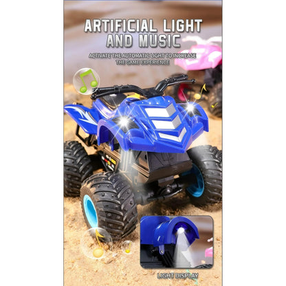 HNH 1:16 ATV RC Car for Boy and Girl, RC Monster Truck with 2 Rechargeable Batteries, Off-Road Remote Control Car Kids Toys with Lights and Music