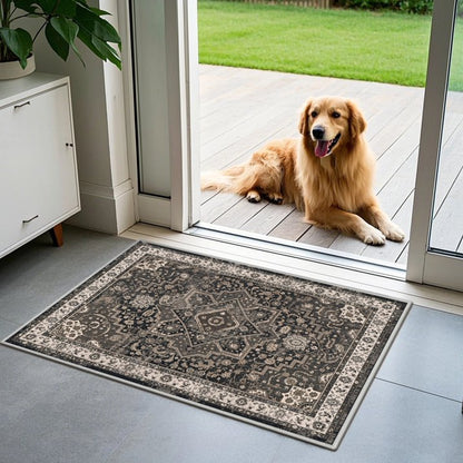 TECHVIDA Kitchen Rugs 3 Piece,Kitchen Mats for Floor, Non-Slip Machine Washable Rugs, Boho Farmhouse Hallway Doormat for Holiday