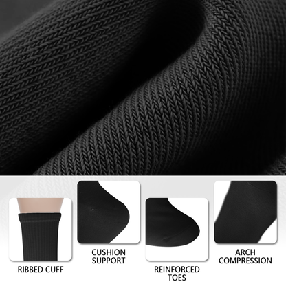 YOMYM Mens Socks 8 Pairs Crew Socks for Men Premium Athletic Men's Socks, Shoe Size 8-12