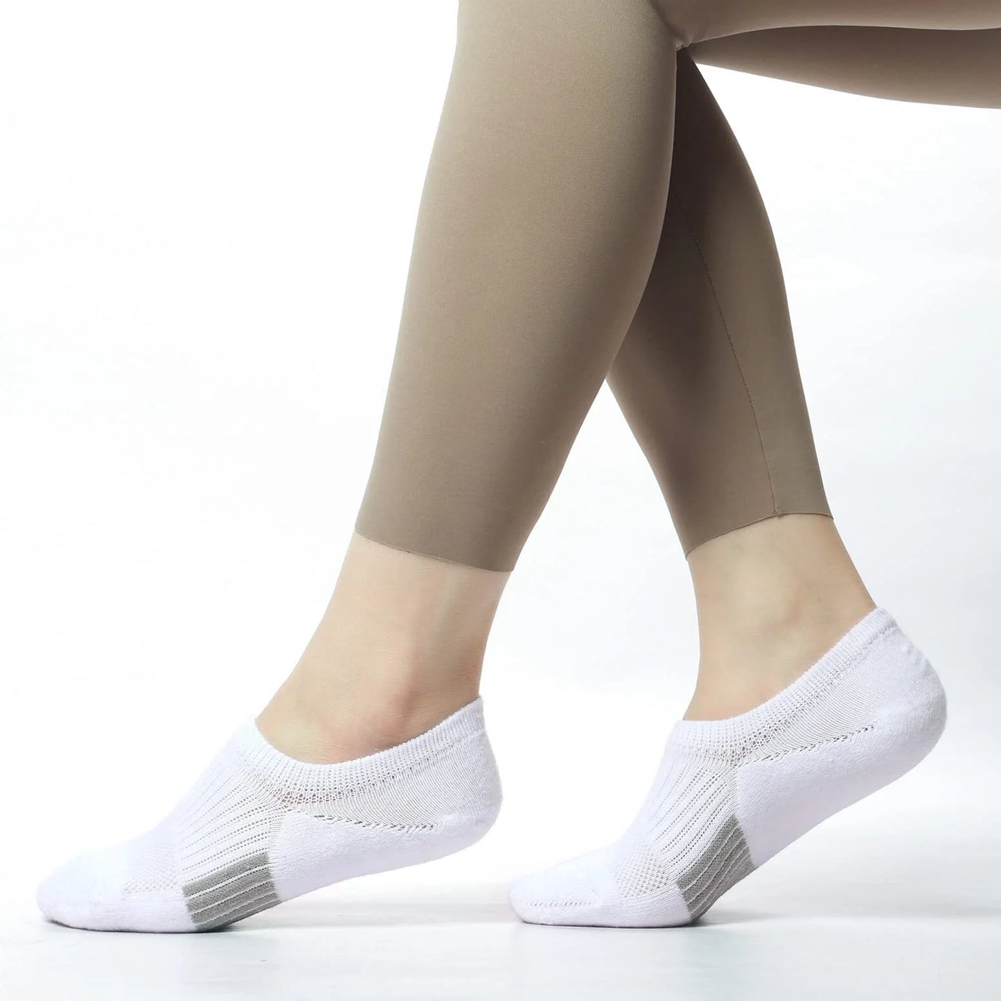 YOMYM 6 Pairs No Show Socks Womens Cushioned Low Cut Athletic Hidden Liner for Sneakers Ankle Running Socks