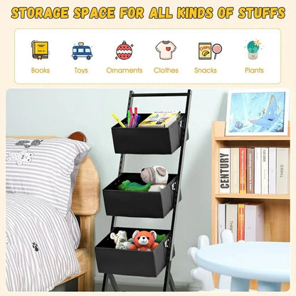 Techvida Laundry Sorters Laundry Hamper Metal Cart Adult Removable Storage Sorter Bags for Laundry Room Organization