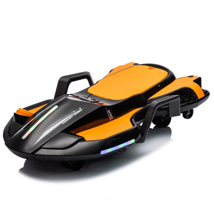HNH 24V Ride on Toy for Big Kids, Ride on Drift Car with Helmet, Knee Pads,Elbow Pads,Tail light, Spray，6.9 Mph