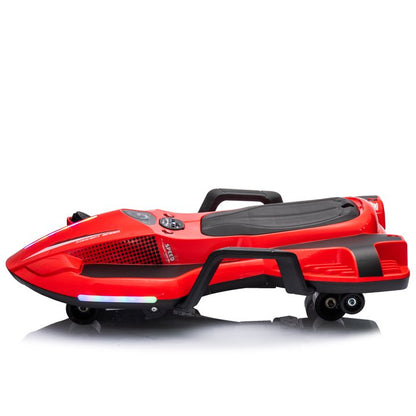 HNH 24V Ride on Toy for Big Kids, Ride on Drift Car with Helmet, Knee Pads,Elbow Pads,Tail light, Spray，6.9 Mph