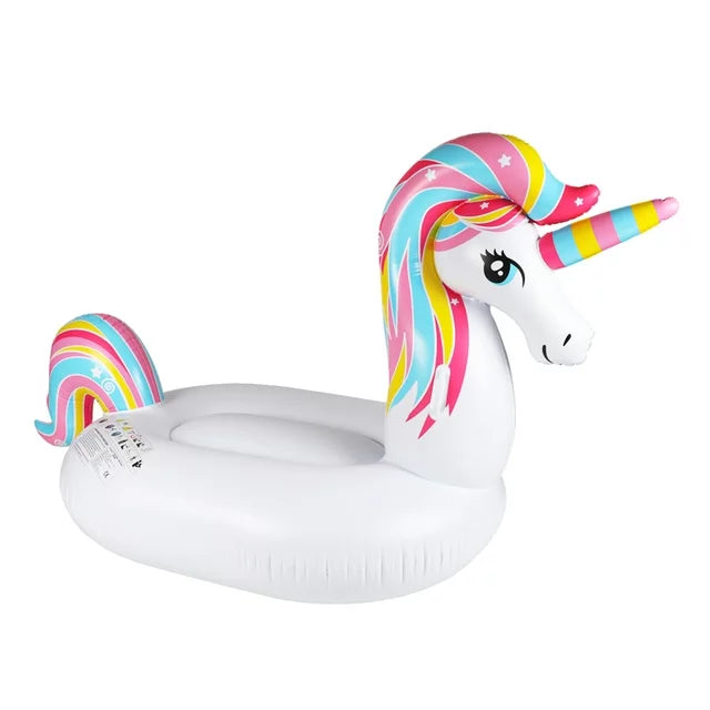 HNH Large Inflatable Unicorn Pool Float,Summer Pool Raft Lounge for Adults,Floaties Ride on with Fast Valves