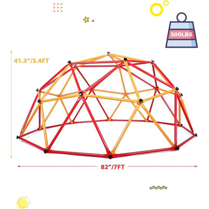 ZOGYMOZ Climbing Dome for Kids 3-8, Outdoor Jungle Gym,7 FT Toddler Climbing Toys, Play Structure for Kids Outdoor Backyard, Climbing Tower,500lbs Capacity