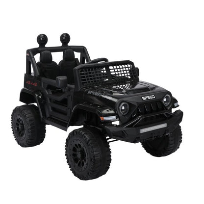 WUBEN 12V Kids Ride on Truck Battery Powered Ride on Toy Car with Remote for Child,Spring Suspension Black