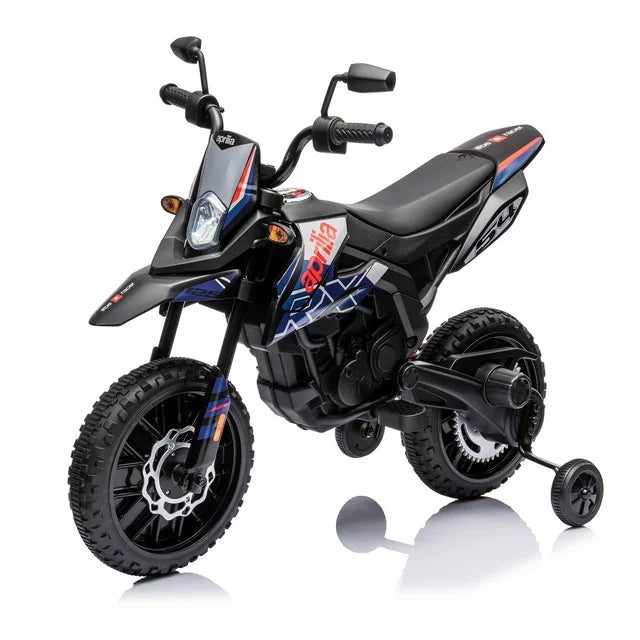 HNH 12v Ride on Motorcycle，Powered Motorcycle for Kids, Dirt Bike with LED Lights