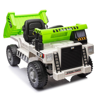 HNH 12V Electric Car for Kids,12V Dump Truck with Electric Dump Bed,kids' electric vehicles with Remote Control,Electric Dump Bed