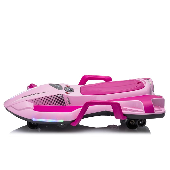 HNH 24V Ride on Toy for Big Kids, Ride on Drift Car with Helmet, Knee Pads,Elbow Pads,Tail light, Spray，6.9 Mph