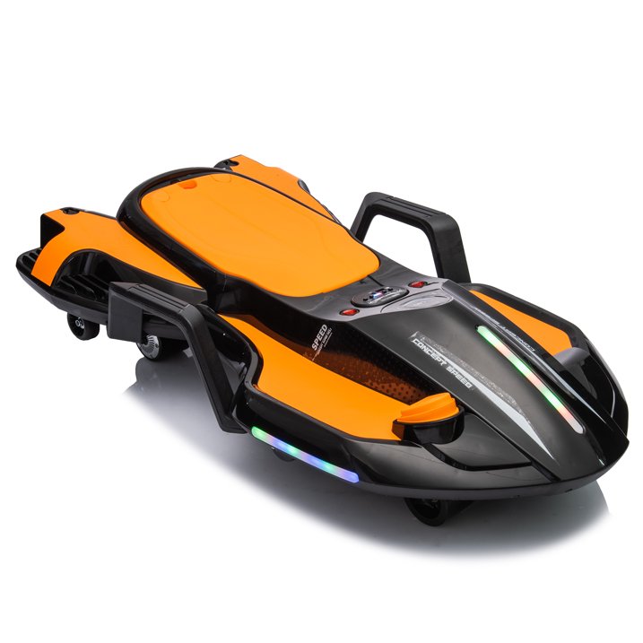 HNH 24V Ride on Toy for Big Kids, Ride on Drift Car with Helmet, Knee Pads,Elbow Pads,Tail light, Spray，6.9 Mph