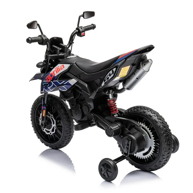 HNH 12v Ride on Motorcycle，Powered Motorcycle for Kids, Dirt Bike with LED Lights