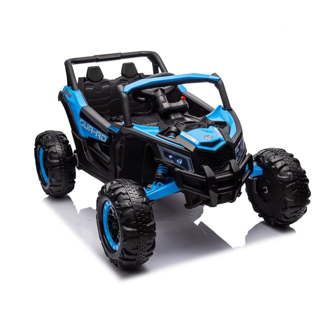 WUBEN 12V Ride on Car with Remote Control, Off-Road Ride On UTV with High-Low Speed Switch, Battery Powered Electric Vehicle for Kids with Music