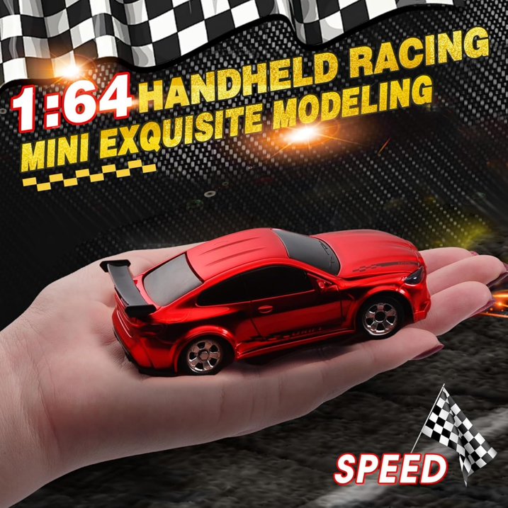 ZOGYMOZ RC Drift Car, Mini 2.4GHz 1:64 Scale 4WD High Speed Remote Control Cars, Racing Gift Toys for Boys, Red