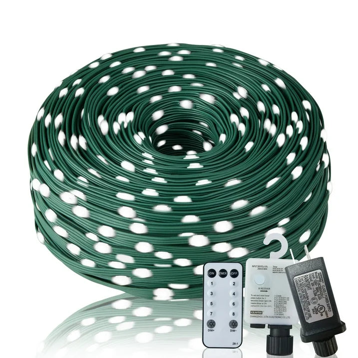 Cheelom Rope Party Decoration Lights Christmas Icicle Lights Outdoor Indoor 328 ft 1000 Led 8 Modes Timer Memory Function IP 67 Waterproof Clearance Sales