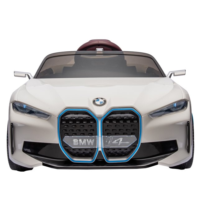 WUBEN 12v Licensed BMW Battery Powered Ride on Toys Kids Electric Car with Remote Control,Music Player for Child, White