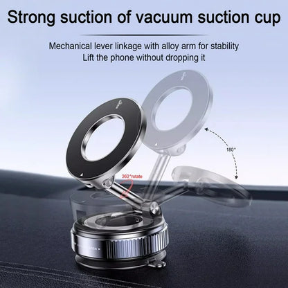Bangben Magsafe Car Phone Mount, Car Mount Phone Holder with Magnetic Disk, Suit for iPhone 12 13 14 15 and Android Phone, Black