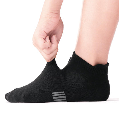 YOMYM 6 Pairs Women’s Athletic Ankle Socks, Breathable Mesh Low‑Cut Running Socks, Moisture‑Wicking Durable Short Sports Socks for Gym Walking Training