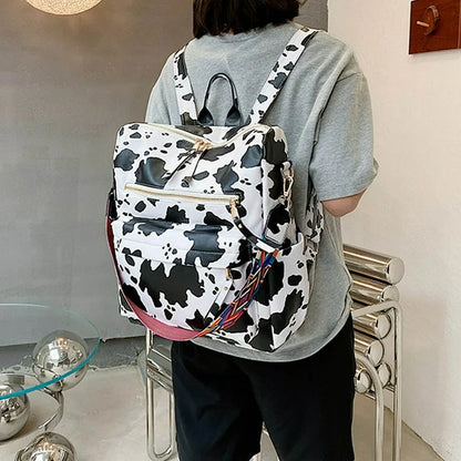 YOMYM PU Leather Backpack Purse for Women Fashion Multipurpose Design Handbag Ladies Shoulder Bags Travel Backpack