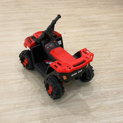 LORDLONG Electronic Toy Vehicles Ride On ATV Quad 4 Wheeler Electric Toy Car 6V Battery Power Led Lights