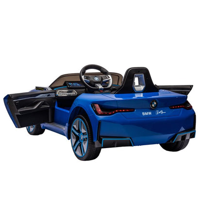 WUBEN Licensed BMW 12v Kids Electric Powered Ride on Toy Car with Remote Control for Child Blue